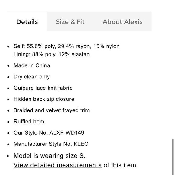 ALEXIS Kleo Black Midi Dress Small - Picture 6 of 16